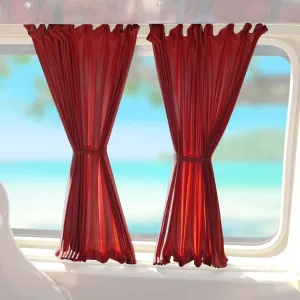1993-2003 VW Eurovan L1 SWB Side Window Curtain Sunshade 1992-2003 Red 10x