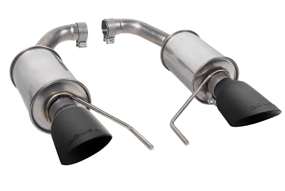 2024 Roush Mustang GT & EcoBoost Dual Tip Axle Back Exhaust - Black Tip