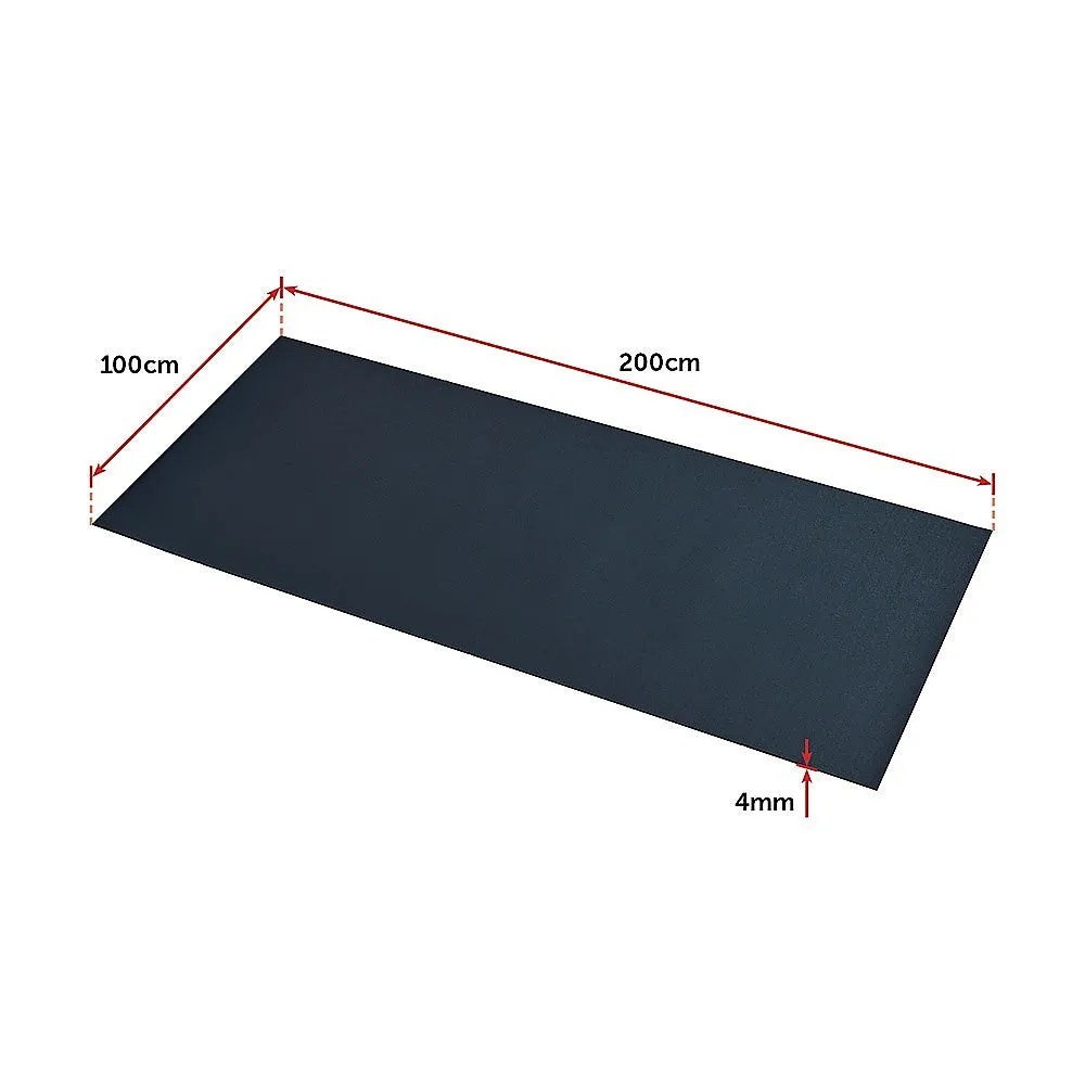 2m 4mm Thick Recycled Rubber Gym Floor Mat