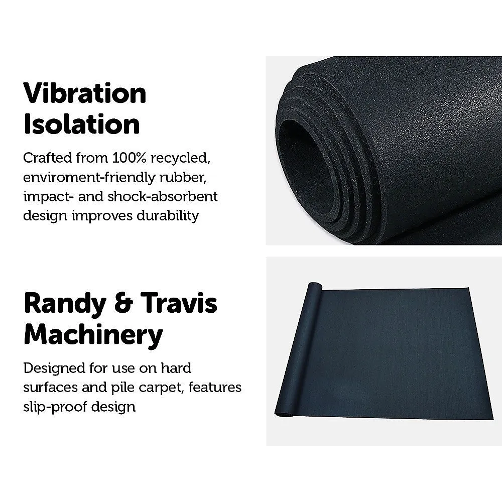 2m 4mm Thick Recycled Rubber Gym Floor Mat