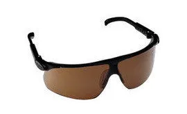 3M Safety Glasses With Black And Silver Nylon Frame And Gray Polycarbonate Anti-Fog Lens