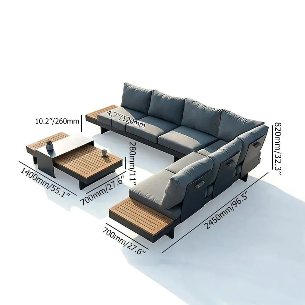 Aiello 6 Person Outdoor Furniture Suite with Cushions