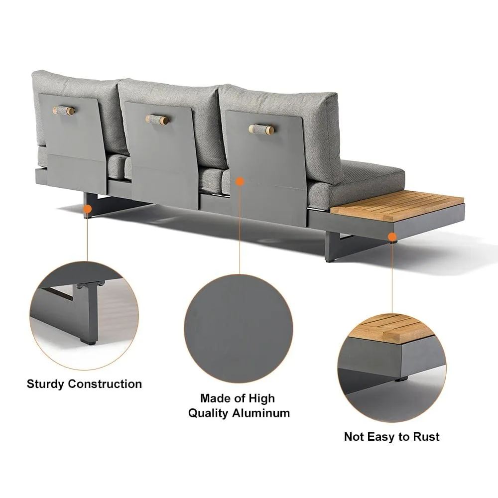 Aiello 6 Person Outdoor Furniture Suite with Cushions