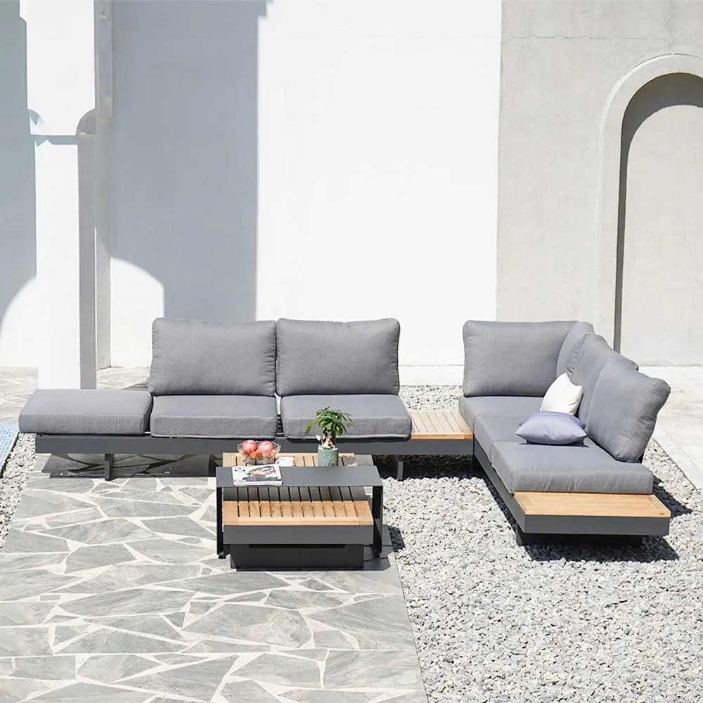 Aiello 6 Person Outdoor Furniture Suite with Cushions