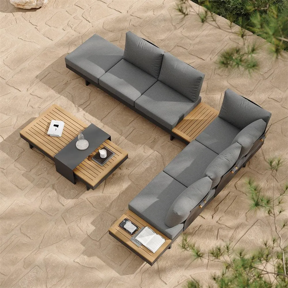 Aiello 6 Person Outdoor Furniture Suite with Cushions