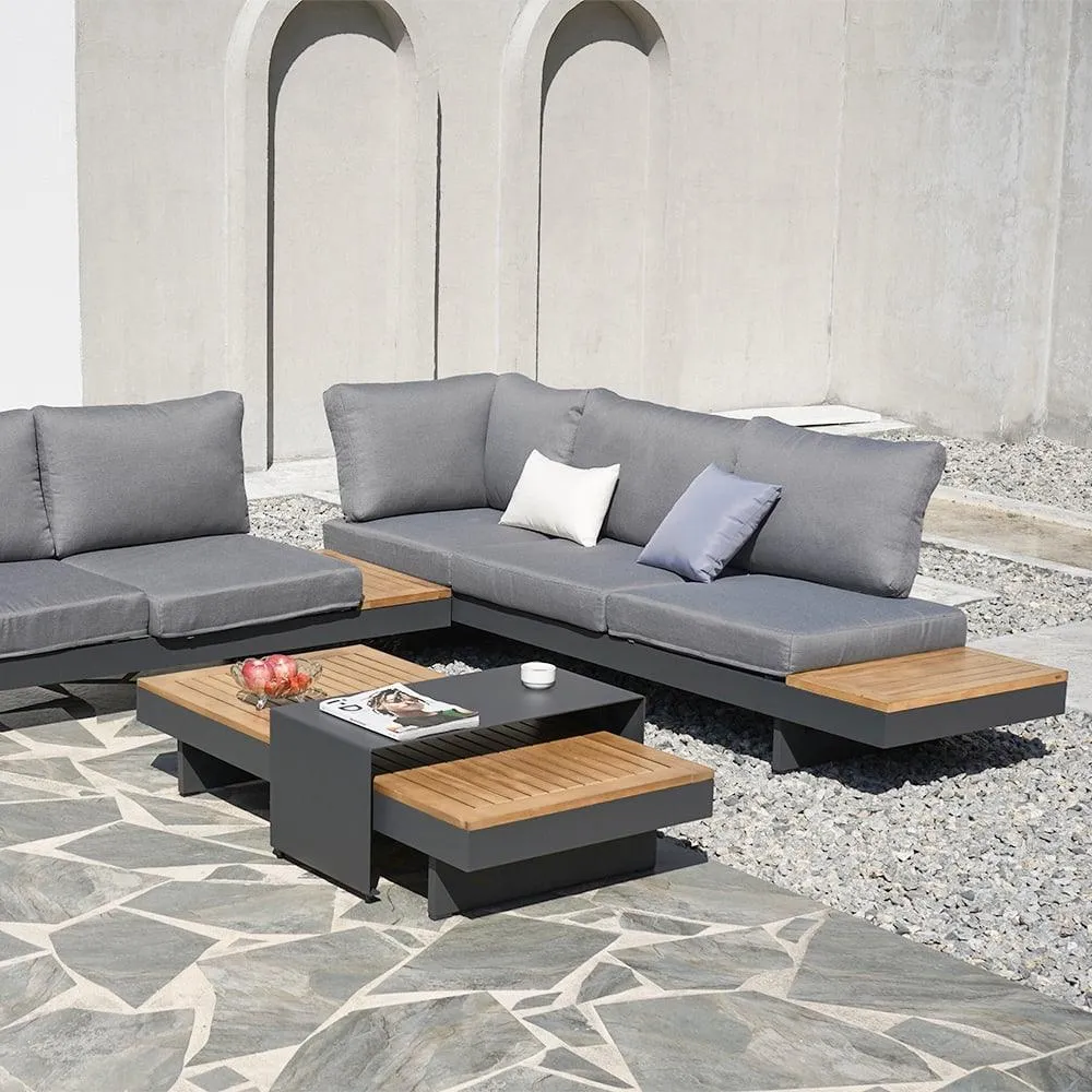 Aiello 6 Person Outdoor Furniture Suite with Cushions