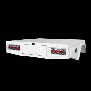Aluminium Tray 1800mm No Headboard - White