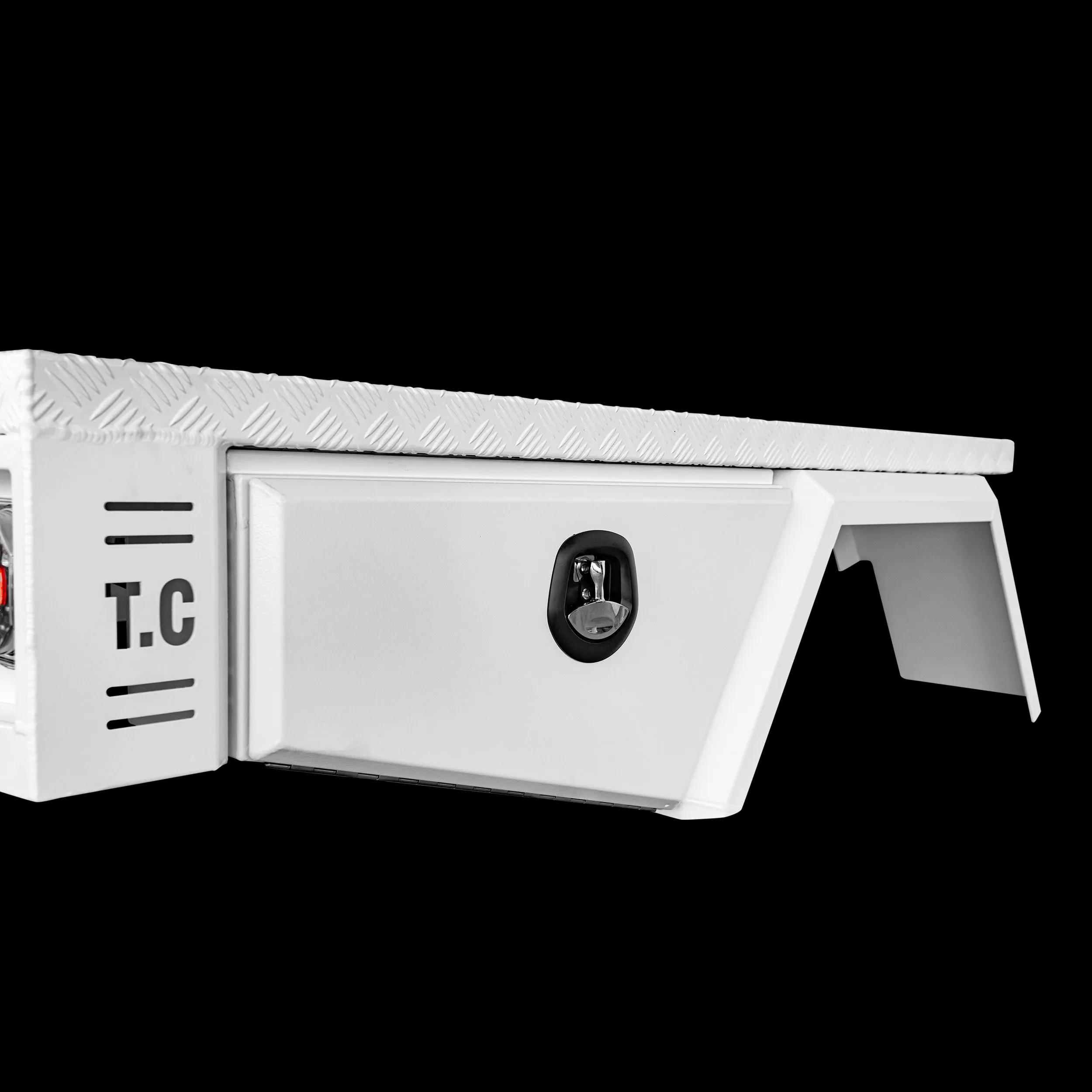 Aluminium Tray 1800mm No Headboard - White