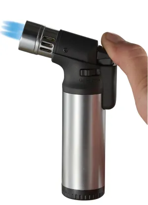 Ares Quad Torch Cigar Lighter - Silver