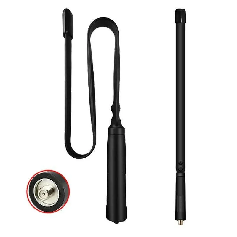Baofeng CS Tactical Antenna Walkie Talkie Foldable UV-S22 PRO/UV-68 PRO MAX/UV9R Plus SMA-Female Dual Band Ham Radio Accessories