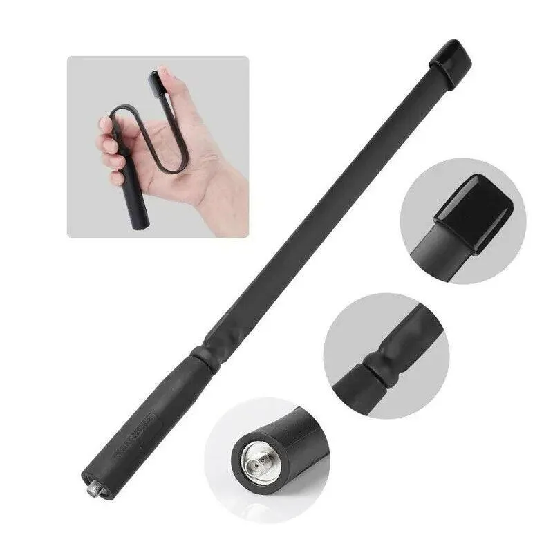 Baofeng CS Tactical Antenna Walkie Talkie Foldable UV-S22 PRO/UV-68 PRO MAX/UV9R Plus SMA-Female Dual Band Ham Radio Accessories