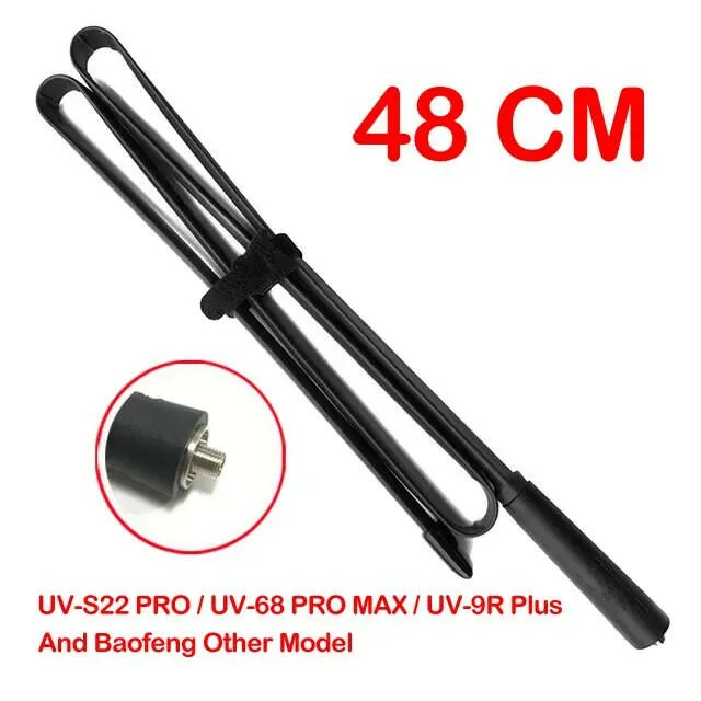 Baofeng CS Tactical Antenna Walkie Talkie Foldable UV-S22 PRO/UV-68 PRO MAX/UV9R Plus SMA-Female Dual Band Ham Radio Accessories