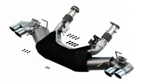 Borla Exhaust Chevy Corvette Stingray C8 6.2 V8 (2020-2024) [S-Type/ATAK] Catback - Chrome / Black Chrome / Bright