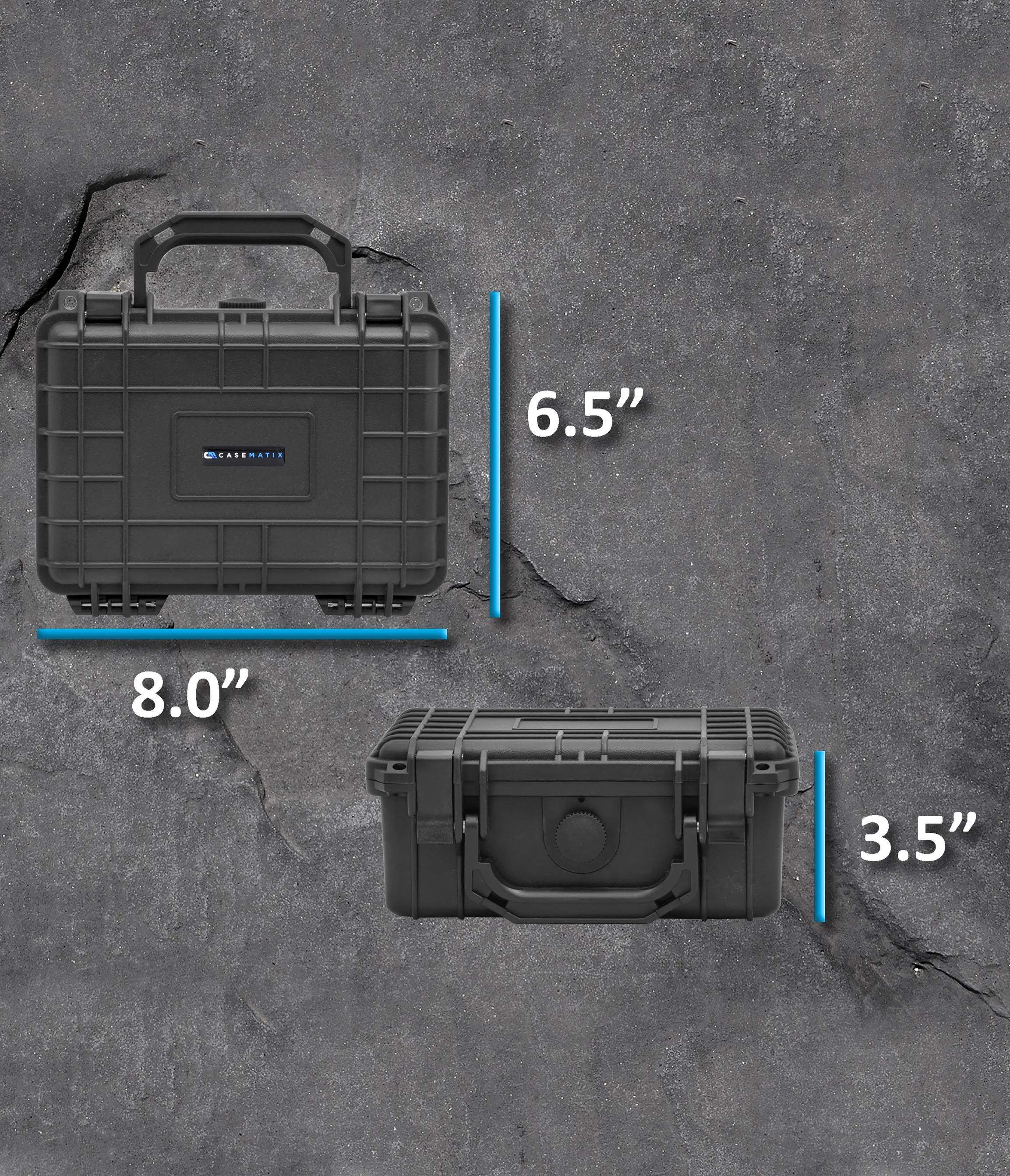 CASEMATIX Carry Case Compatible with Orba 2 Artiphon Handheld Multi-instrument in Customizable Foam - Includes Waterproof Carrying Case Only