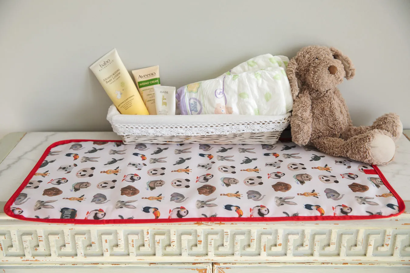 Changing Mat - Red TOTO