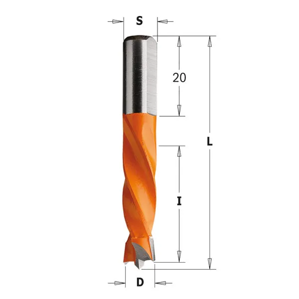 CMT Orange Tools 306.090.12 DOWEL DRILL 9x30x55.5mm LH