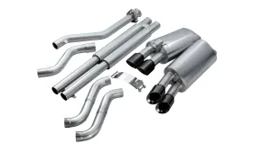 Corsa Performance 14118BLK 2.5 Inch Cat-Back Sport Dual Exhaust Black 3.5 Inch Tips 1996 Corvette C4 5.7L V8 LT1/LT4 Stainless Steel Corsa Performance