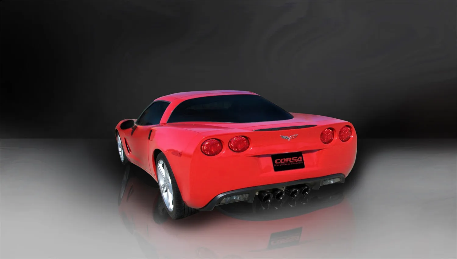 Corsa Performance 14469CB6BLK 2.5 Inch Cat-Back Xtreme Dual Exhaust Black 3.5 Inch Tips 05-08 Corvette A6 Auto Trans 6.0L/6.2L Stainless Steel Corsa Performance