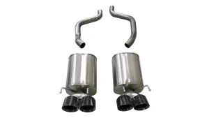 Corsa Performance 21012BLK Corvette 2.5 Inch Axle-Back Dual Rear Exit with Twin 4.5 Inch Black PVD Pro-Series Tips Xtreme Sound 09-13 Corvette 6.2 Liter Corsa Performance