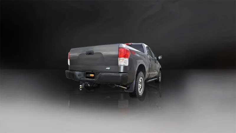 Corsa Sport Cat-Back Exhaust System - 3 in Diameter - 4 in Tip - Stainless - Polished - Toyota Tundra 2011-21