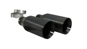 Corsa Sport Exhaust System - Cat-Back - 3" Diameter - Dual Rear Exit - 4" Gray Tips - Stainless - Mopar Gen III Hemi