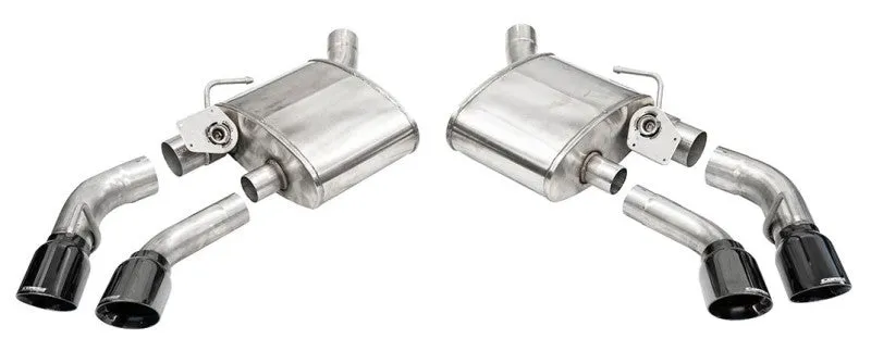 Corsa Variable Sound Level Exhaust System - Axle-Back - 2-3/4" Diameter - Dual Rear Exit - Dual 4" Black Tips - Stainless