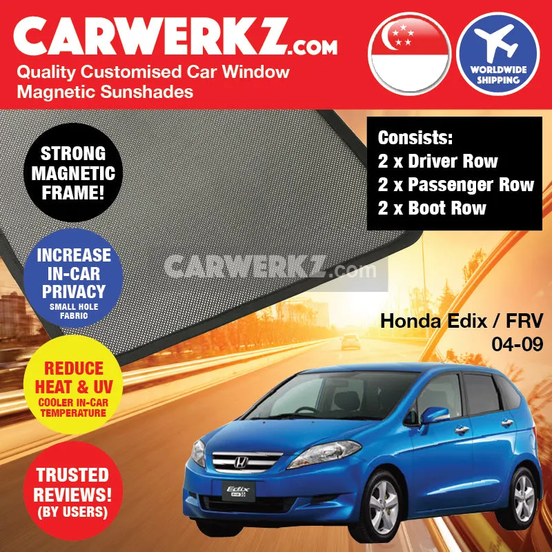 Customised Window Magnetic Sunshades for Honda Edix FR-V 2004-2009 1st Generation (BE1/2/3/4/8) Japan Hatchback
