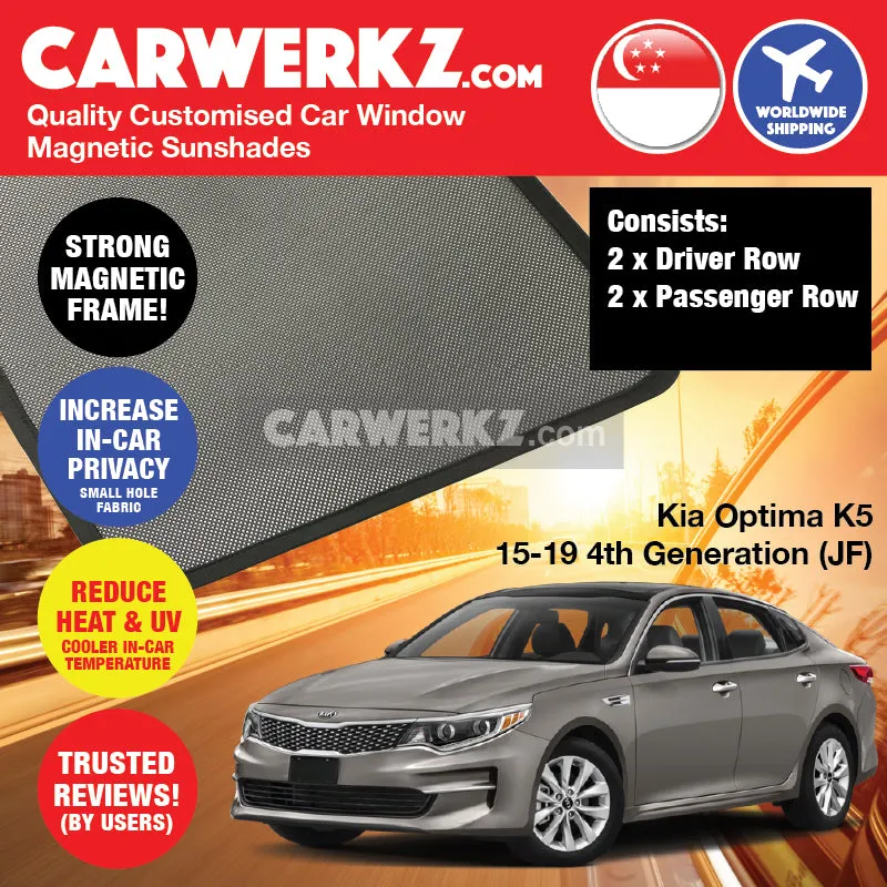 Customised Window Magnetic Sunshades for Kia Optima K5 2015-2019 4th Generation (JF) Korea Sedan