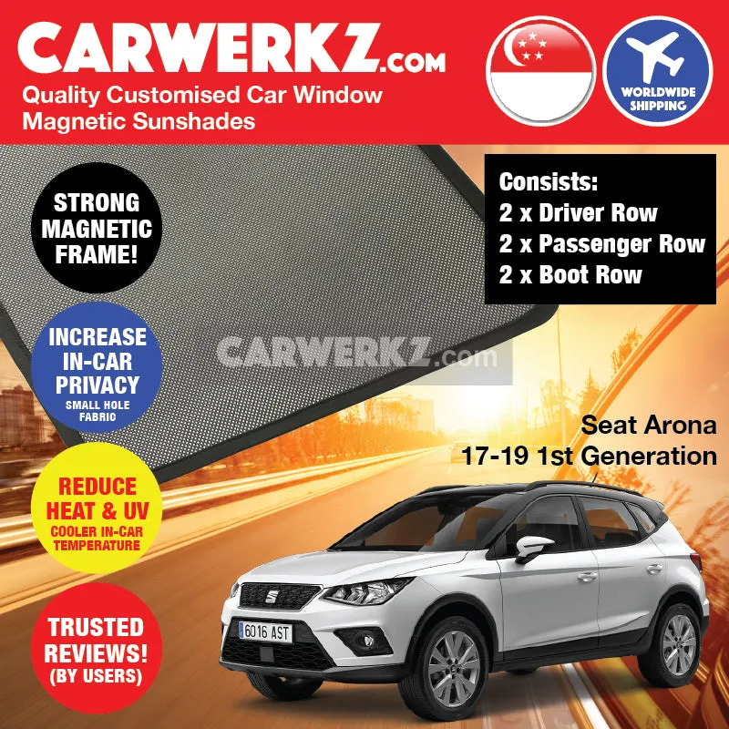Customised Window Magnetic Sunshades for Seat Arona 2017-Current 1st Generation Spain SUV