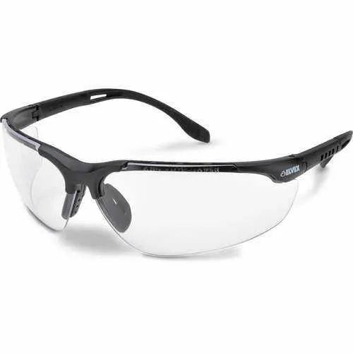 Elvex® Sphere-X Ultimate Safety Glasses, Black Frame, Clear Anti-Fog Lens