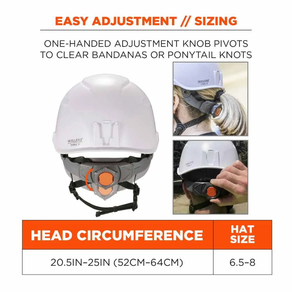 Ergodyne 60264 8977 White Safety Helmet Adjustable Venting Type 2 Class C