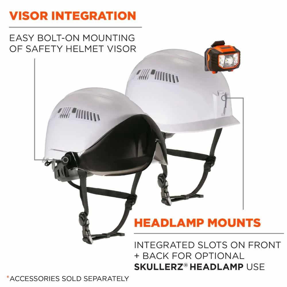 Ergodyne 60264 8977 White Safety Helmet Adjustable Venting Type 2 Class C