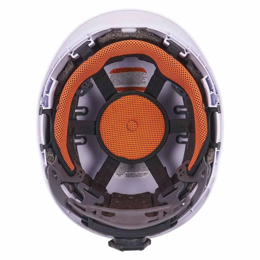 Ergodyne 60264 8977 White Safety Helmet Adjustable Venting Type 2 Class C