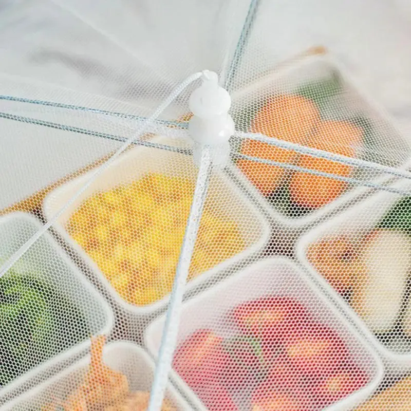 Foldable Food Mesh Cover – Pop-Up Umbrella for Meals & Fruits
