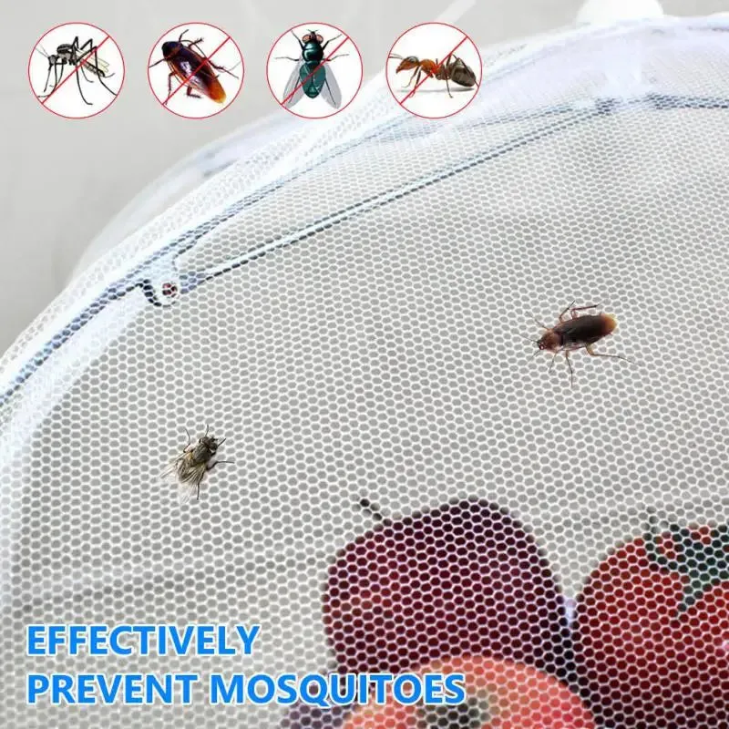 Foldable Food Mesh Cover – Pop-Up Umbrella for Meals & Fruits