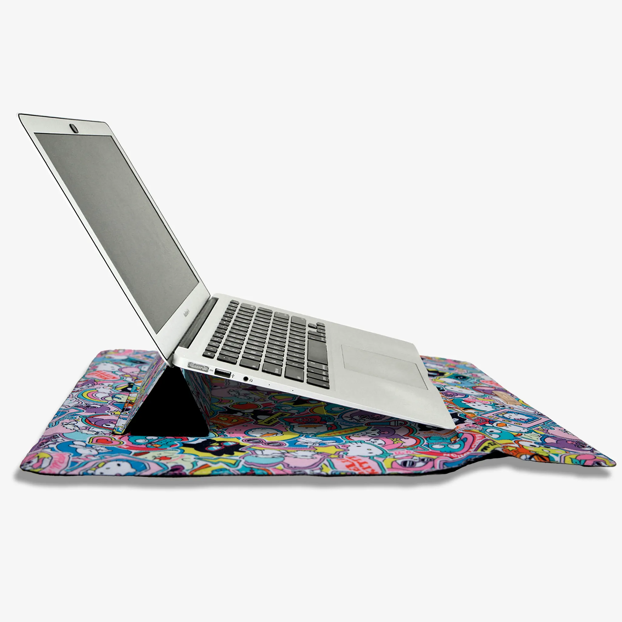 Foldable Laptop Sleeve - Hello Kitty® and Friends Stickers