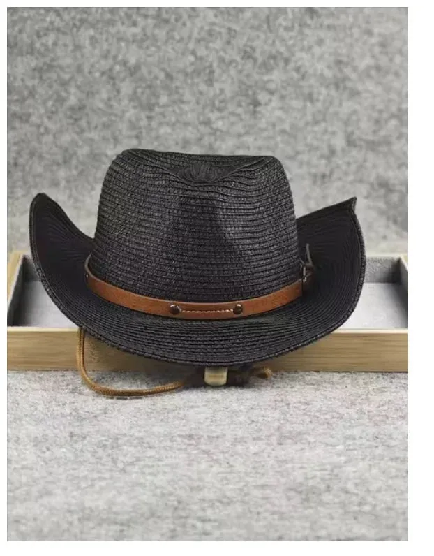Foldable Straw Cowboy Sun Hat