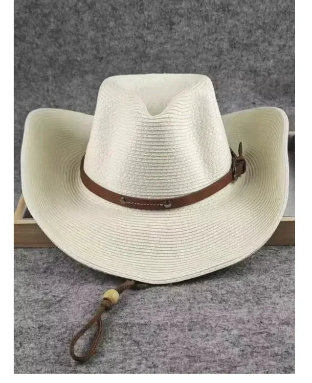 Foldable Straw Cowboy Sun Hat