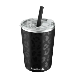 FrostBuddy® 8oz Sippin' Buddy Black Leopard Cup SIP8-BLACKLEOPARD
