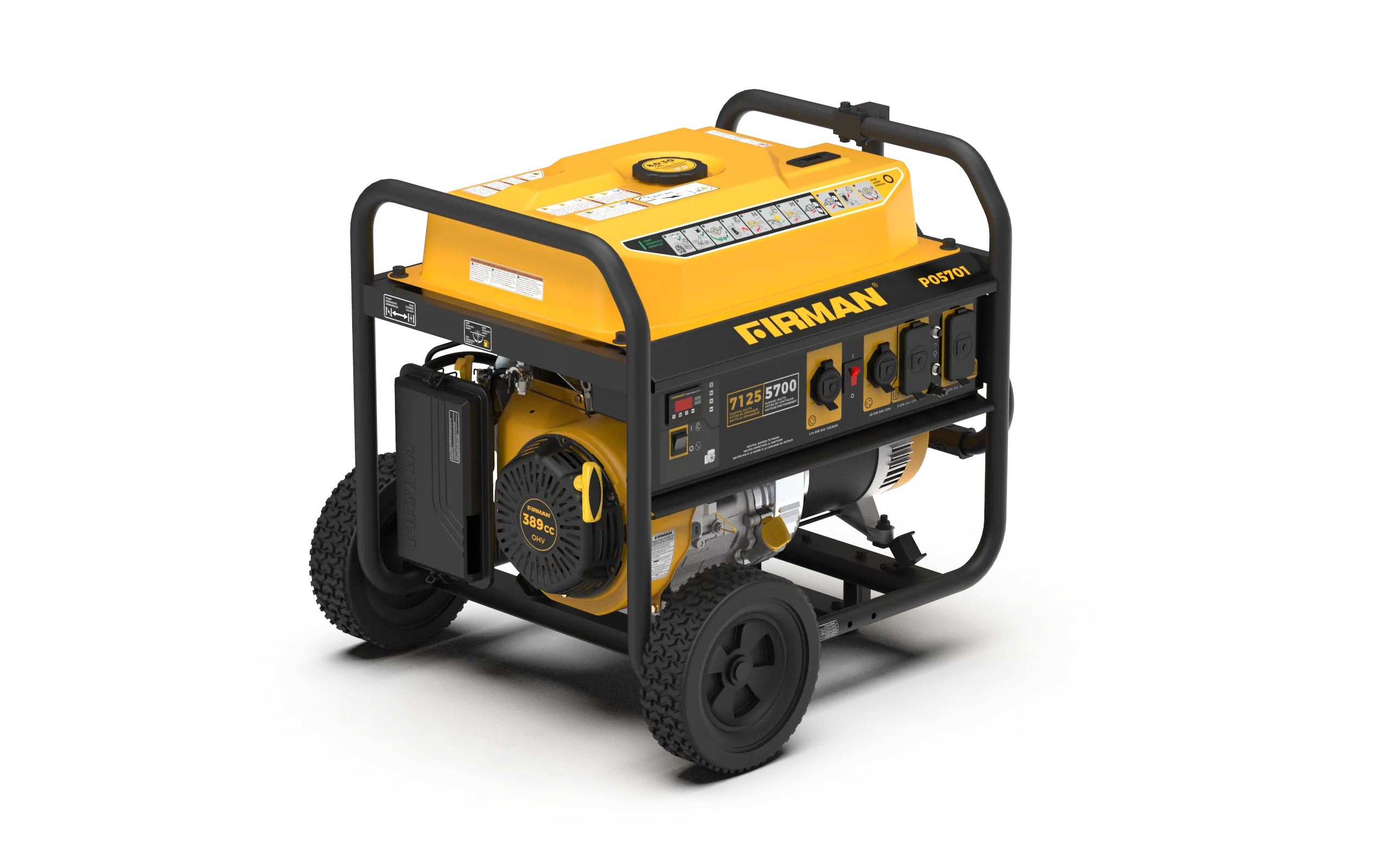 Gas Portable Generator 7125W Recoil Start 120/240V