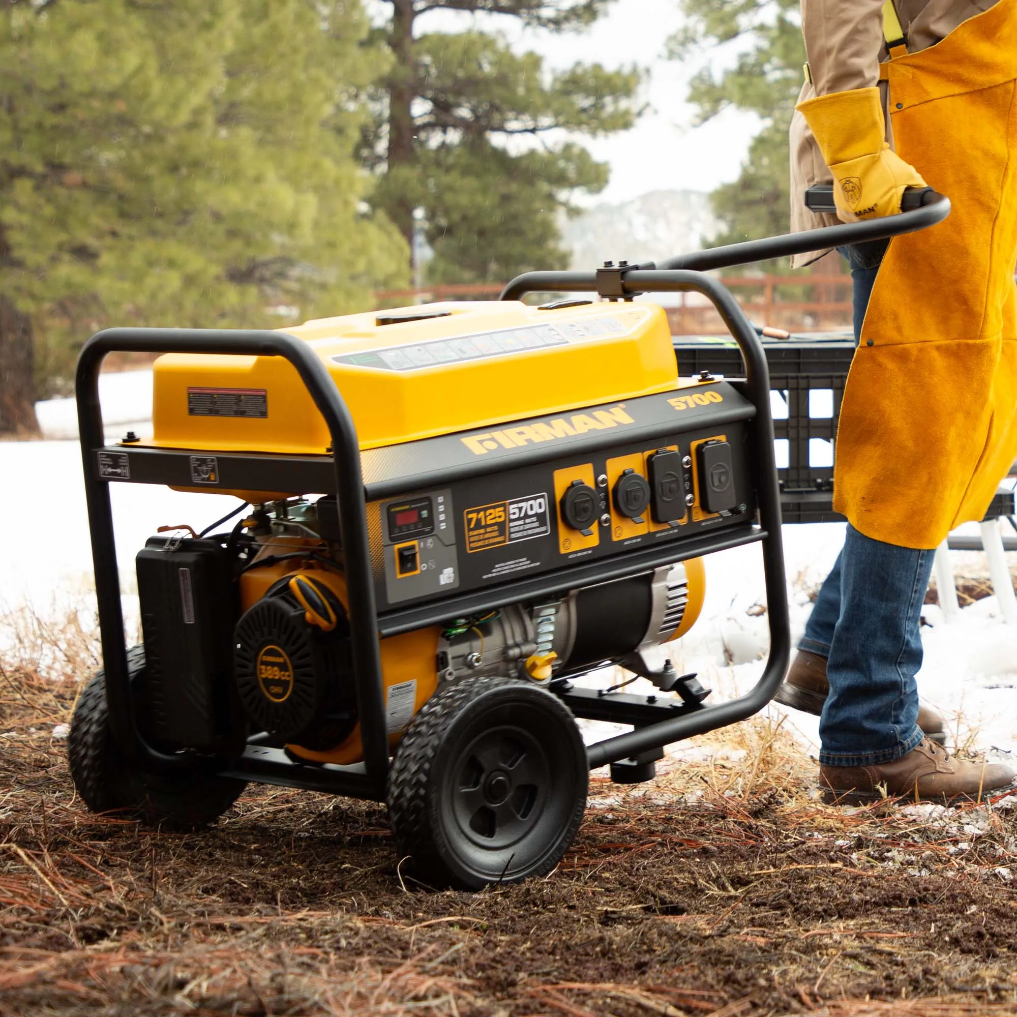 Gas Portable Generator 7125W Recoil Start 120/240V