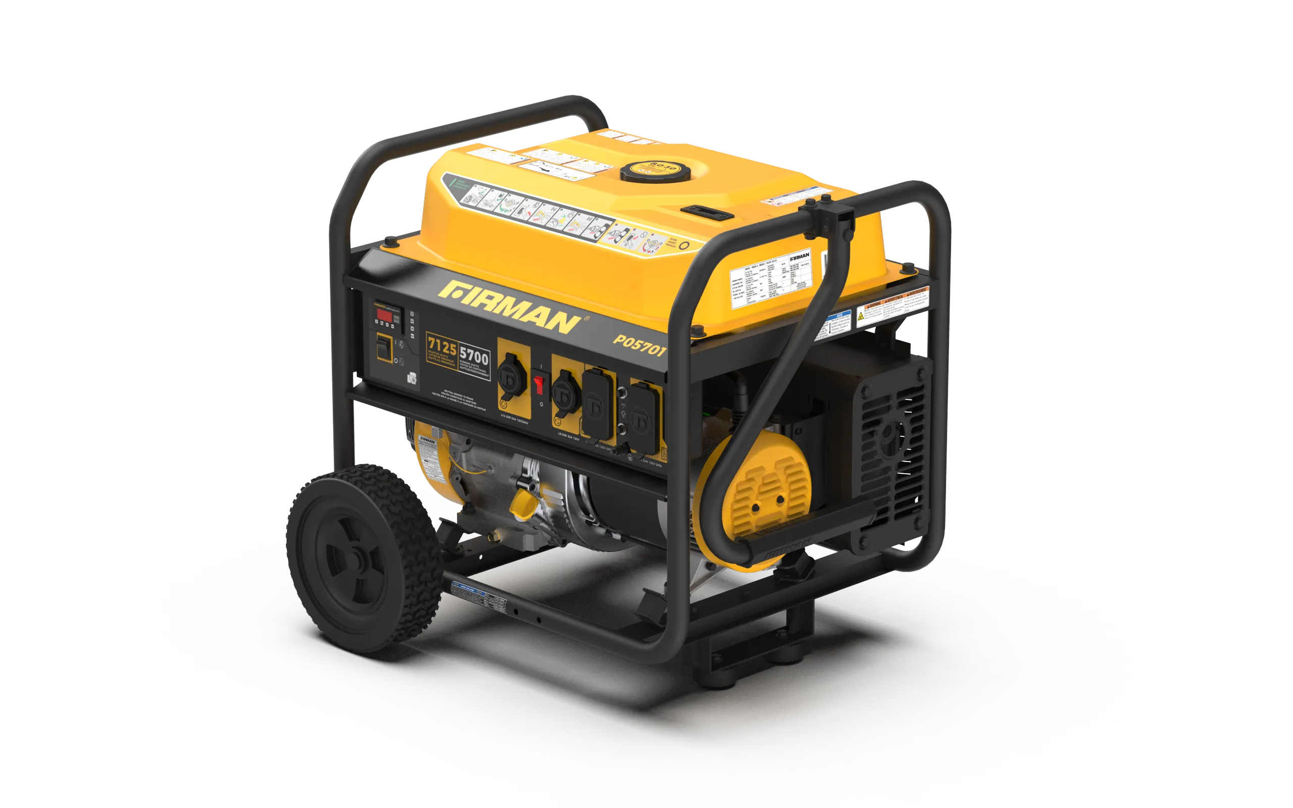 Gas Portable Generator 7125W Recoil Start 120/240V