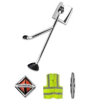 Hood Mirror Chrome Driver 2002-2017 International Prostar