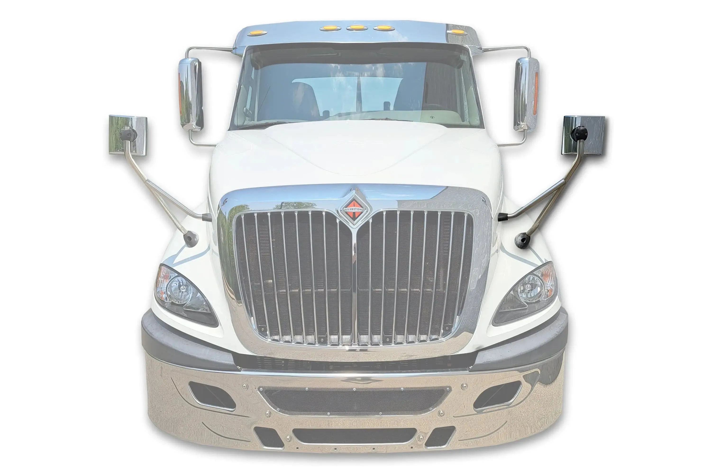 Hood Mirror Chrome Driver 2002-2017 International Prostar
