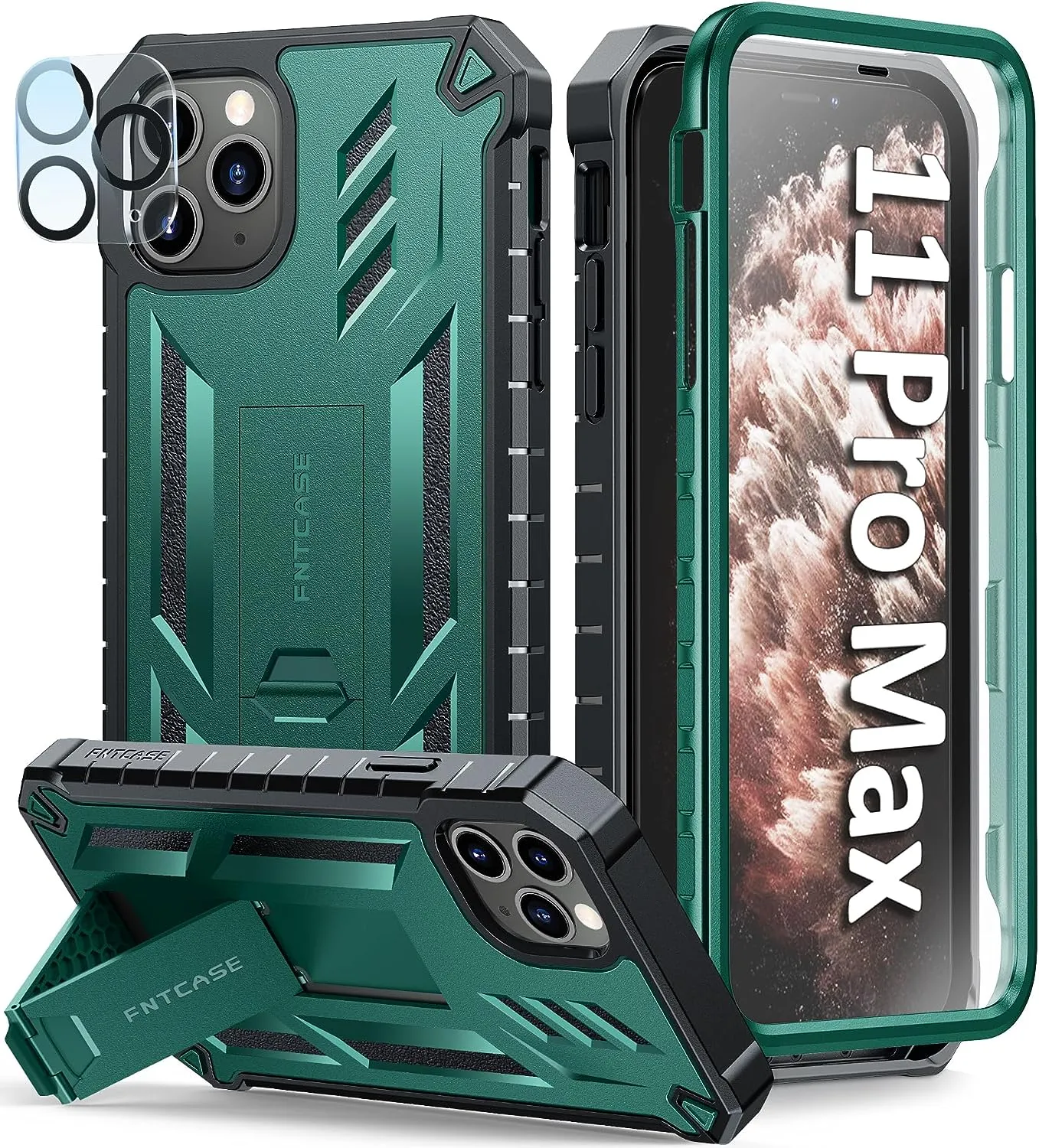 iPhone 11 Pro-Max Case Rugged Shockproof Protective Case Proof Protection Black