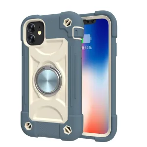 iPhone 11 Silicone Protective Case with Magnetic Ring