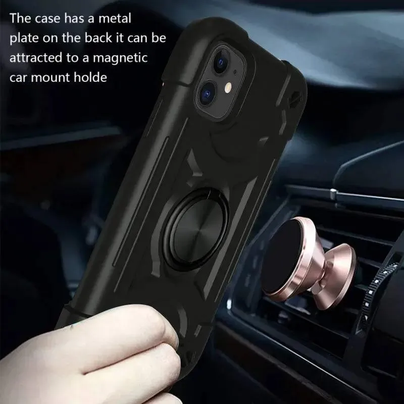 iPhone 11 Silicone Protective Case with Magnetic Ring