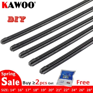 KAWOO Car Vehicle Insert Rubber strip Wiper Blade (Refill) 8mm Soft