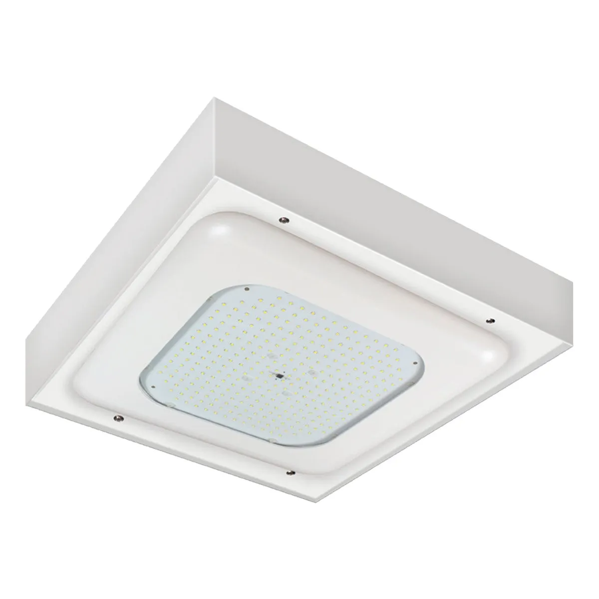 LED Gas Station Canopy Light, 13980 Lumens, 93 Watts, 5000K, 120-277V, Surface Mount