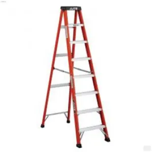 Lite 6-Feet Fiberglass Stepladder - Orange [LP-90697]